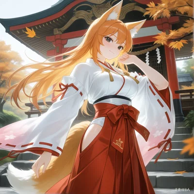Inari Shrine Maiden isn't even a fox girl... - Yuni