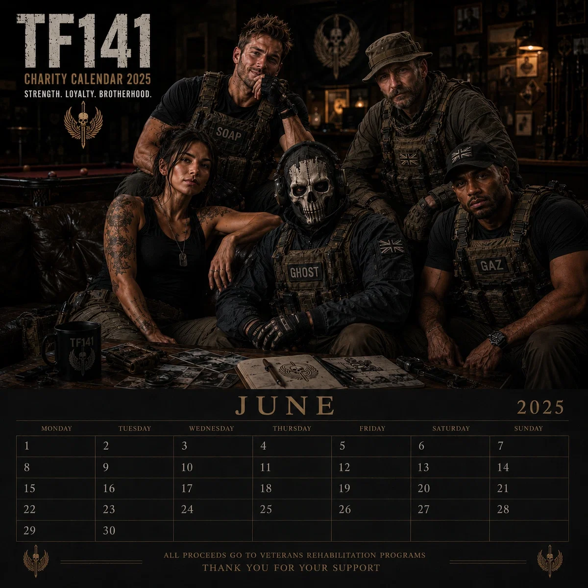 Simon 'Ghost' Riley | Charity Calendar
