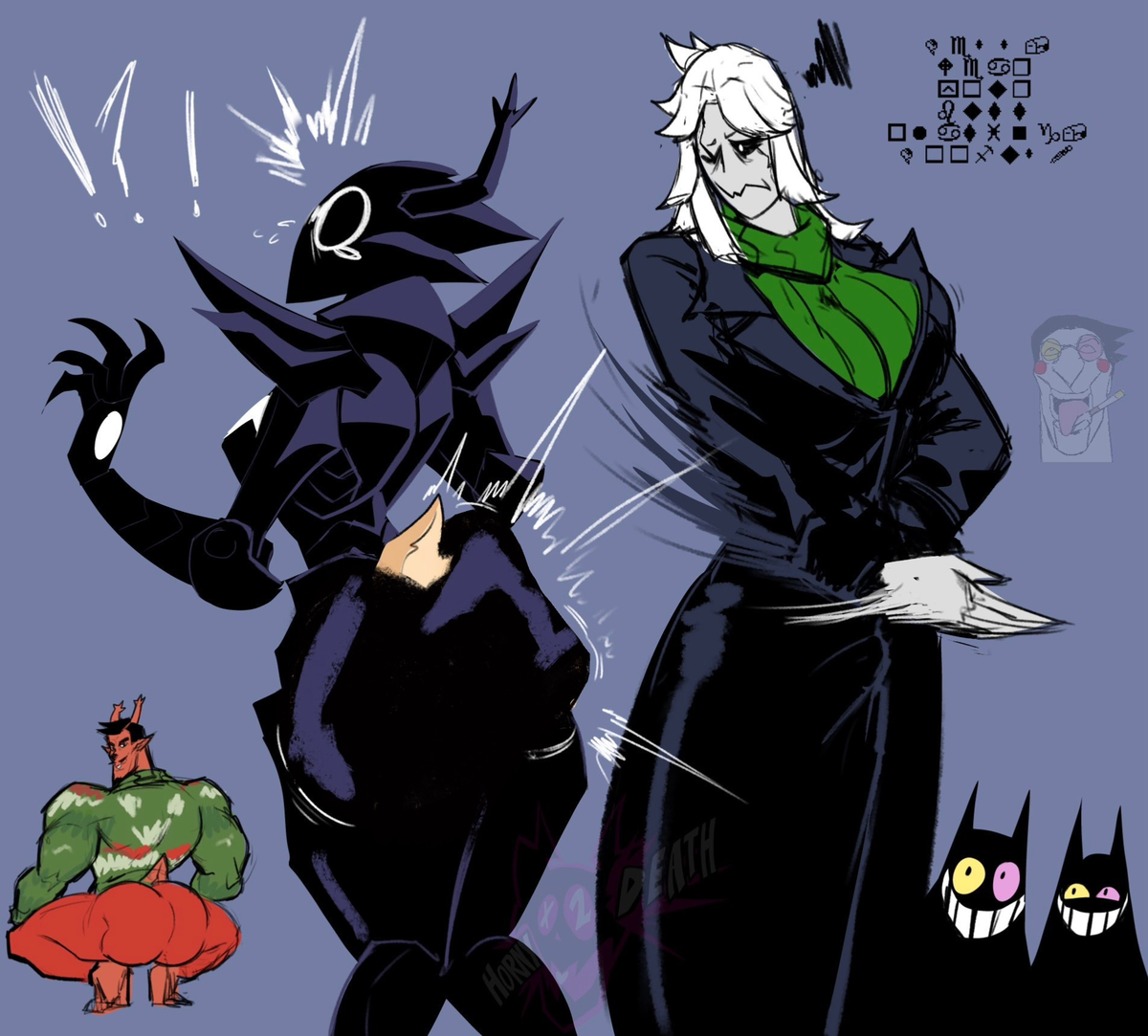 FIGHTING THE KNIGHT AND GASTER. 