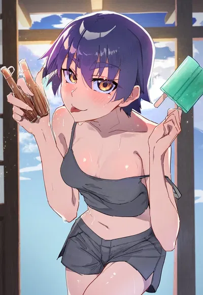 Kanbaru Suruga | "Brazilian" Piranha Friend Follows You On A Beach Trip