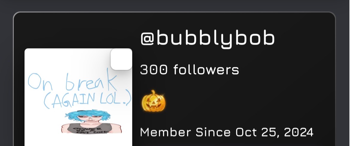 300 followers!!1!1!1