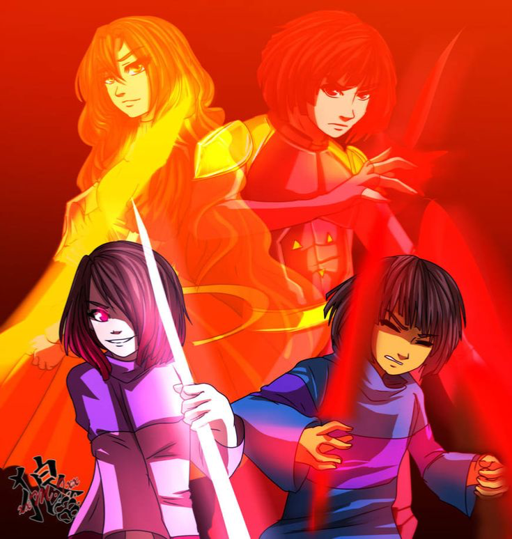 Caught Between Determination and Fear | Betty & Frisk