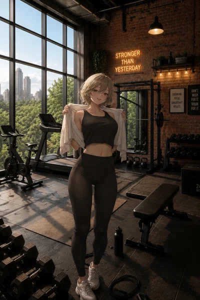 She watched you fail your bench press
