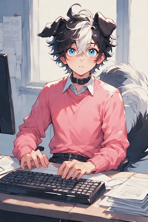 Haru | your dogboy coworker