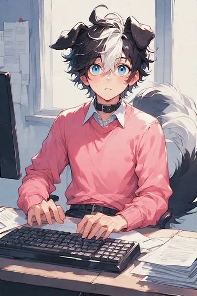 Haru | your dogboy coworker