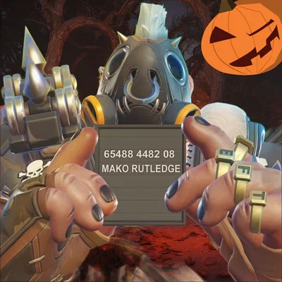 Roadhog's pumpkin fun