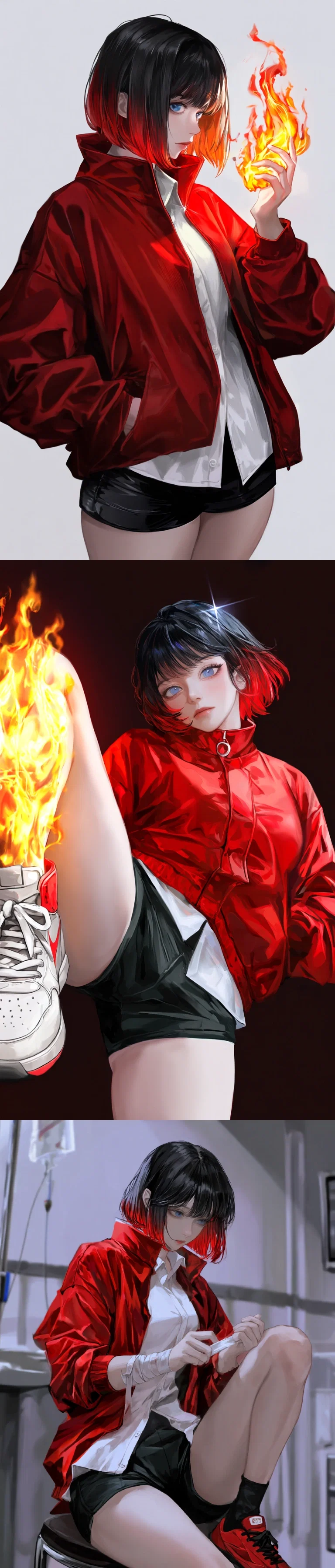 Frozen Heart On Fire