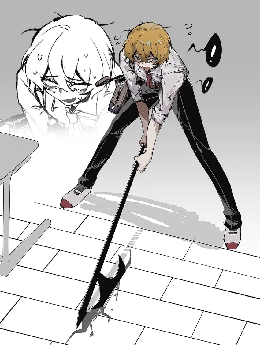 Sinclair's halberd gets stuck