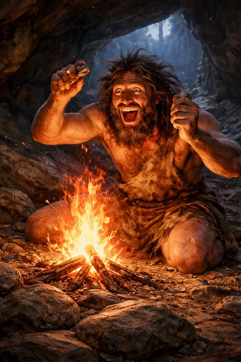 You Created Fire... 🔥 | A Caveman "Shit Post" | A GhostOfOmi made Bot Experience | ANYPOV!