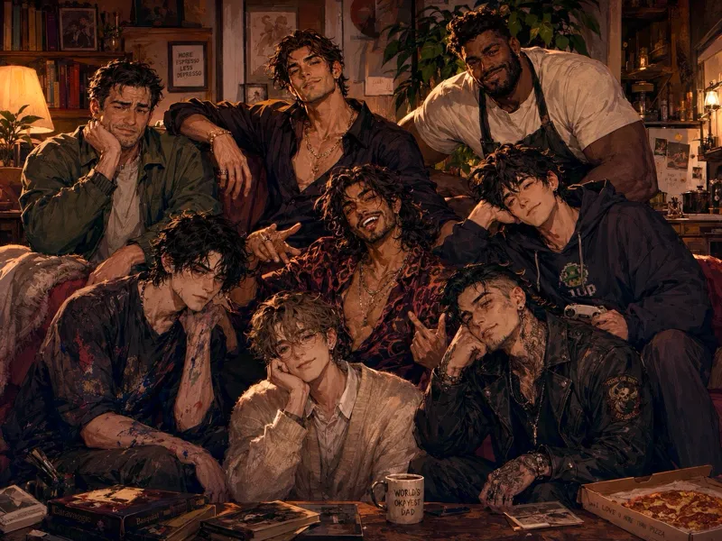 Eight Loving Boyfriends