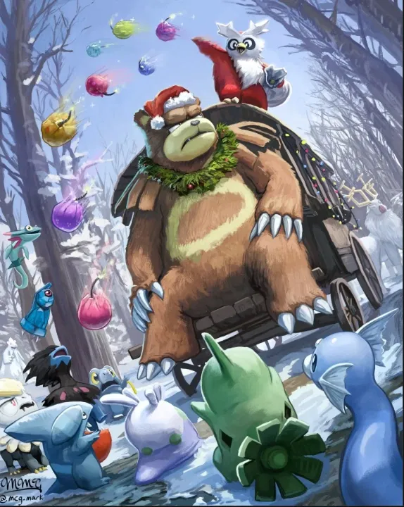 Santa Claws and his trusty elf Ursa Major