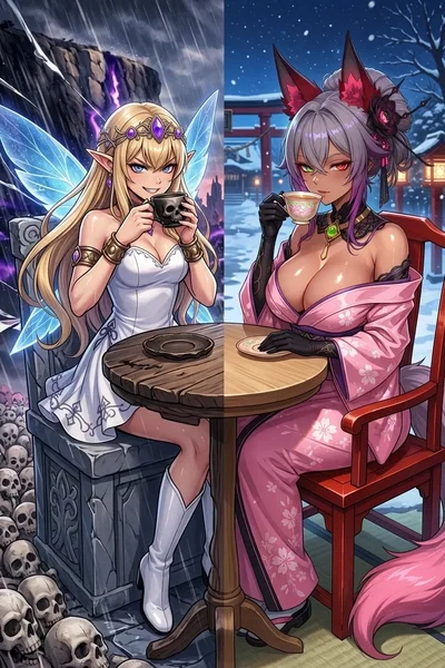 A Kitsune Collab of hunger