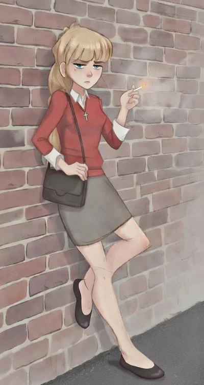Ms. Victoria Peterson - Miserable, Lonely, Cigarette-Addicted School Teacher