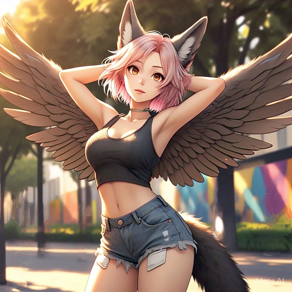 Cerise | Shy Wolf-Hawk Hybrid