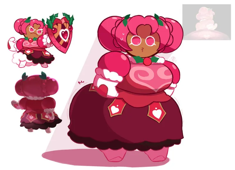 Curvy Hollyberry Cookie