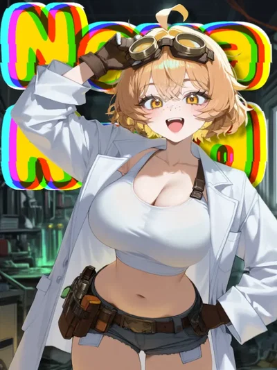 "The Mad Genius Blonde Inventor Girl Who Keeps Using Her Neighbor As Her Personal Lewd Test Subject For Her Crazy Pleasure Machines"