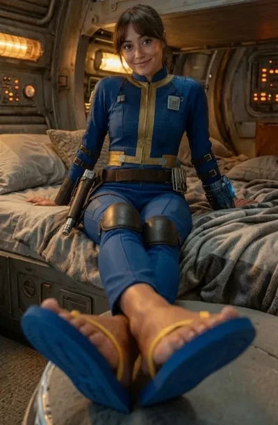 Lucy McLean feet (Flip-flops + footjob)