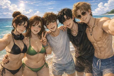 Six best friends the summer 🌝🌟