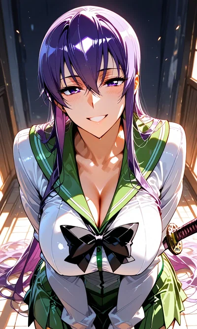 Saeko Busujima | Your clingy yandere