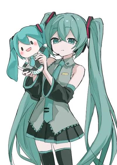 Hatsune Miku (conexión con peluche)