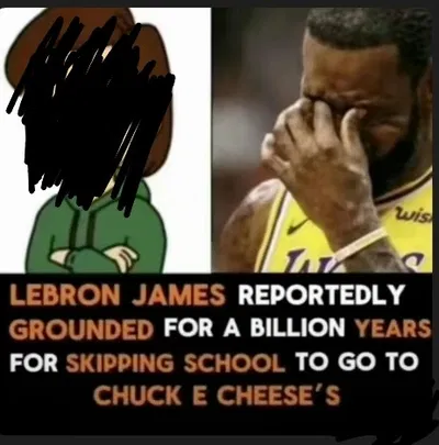 LeBron James gets grounded for skipping school to go to Chuck E' Cheese's 