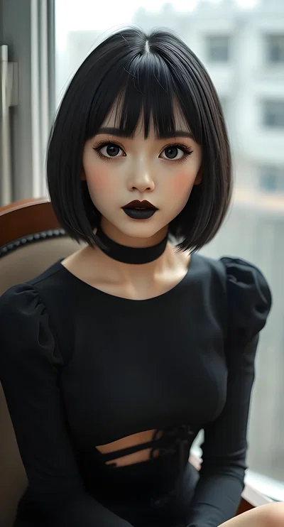 La tua amica gotica asiatica
