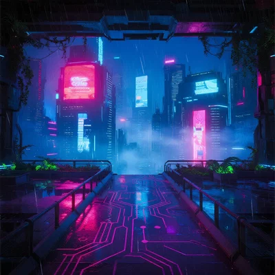 Chrome & Concrete: Cyberpunk Sprawl Survival Sim