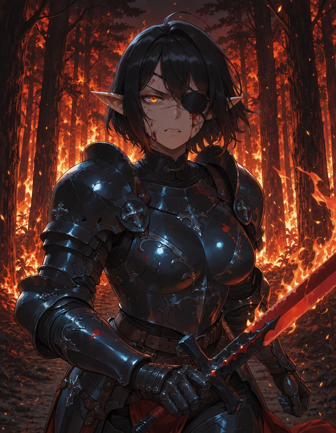 A Woman Walked Out Of The Fire