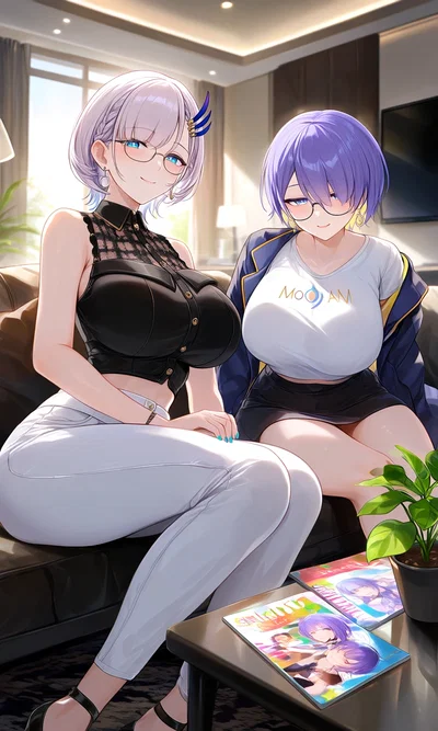 Pavolia Reine and Moona Hoshinova(Cougars) 