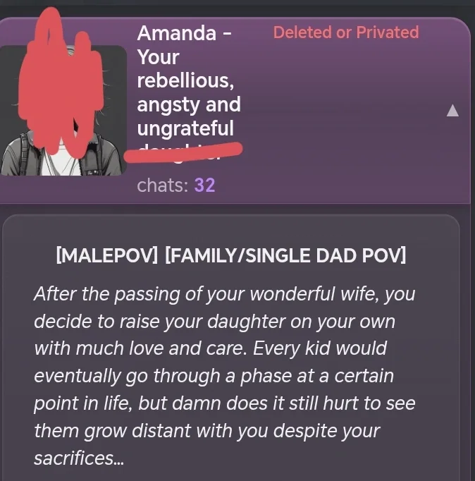 The account of the creator of such a bot as "Amanda" has disappeared.