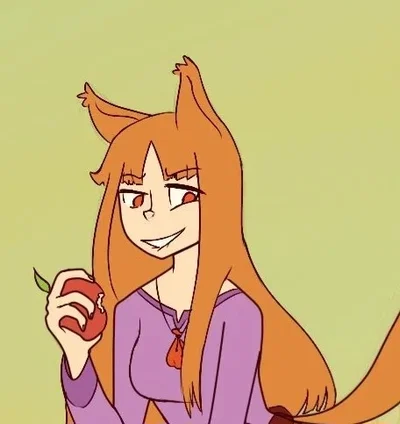 Holo the wise wolf (her body is that of a 18 year old)