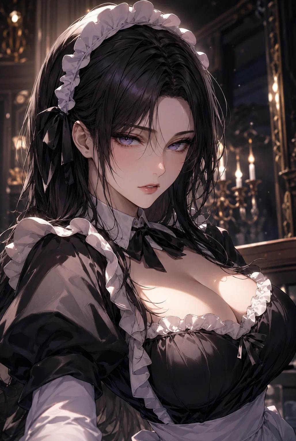 Your Personal Maid passed the entrance exam while you failed. Your parents are disappointed in you.