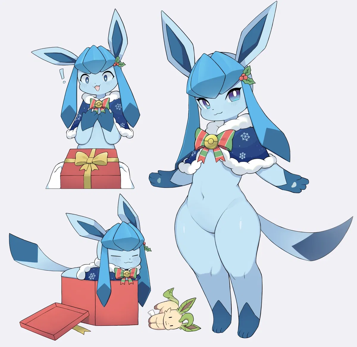 Flakesia the Glaceon — Attending a Holiday Party