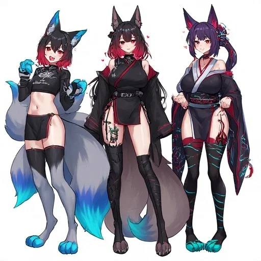 Korrey, Luna, and Sarah