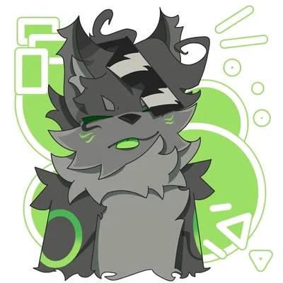 Twink ass wolf that just eaten a lot of strange fruits and now has a stomach ache