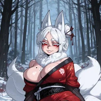 Oh! Yokai! ⛩️ |  Almost died in a blizzard, ended up with a Kitsune Mommy