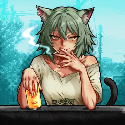 Chainsmoker Cat