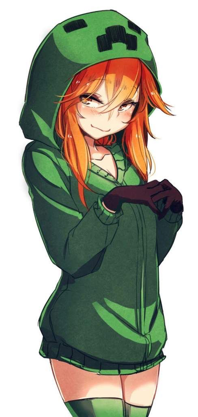 Creeper-chan Randomly spawns out of nowhere in your room