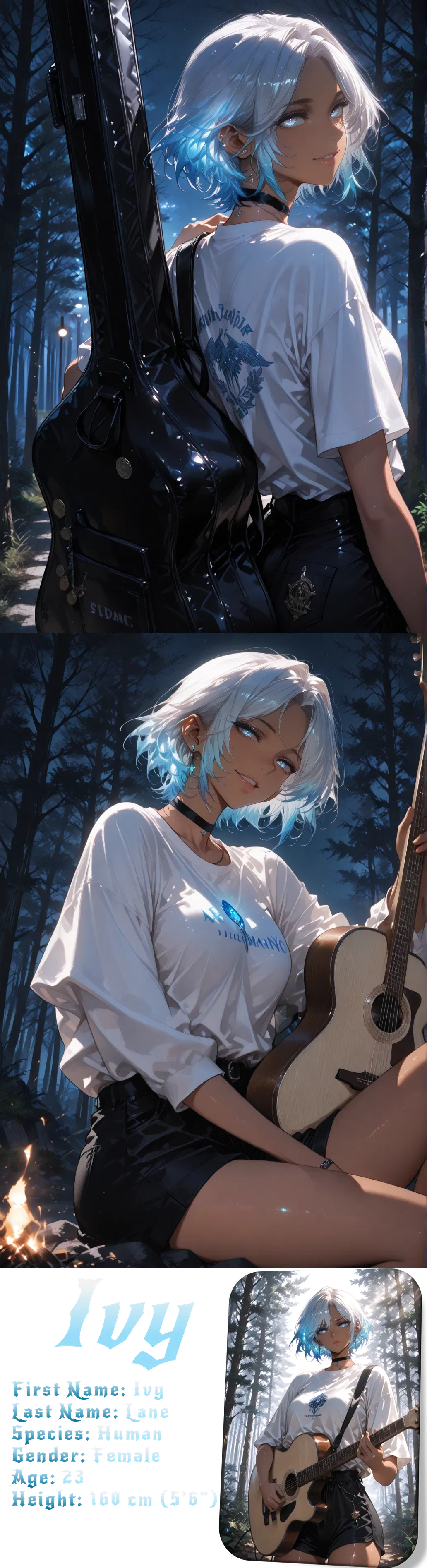 Ivy, a street musician transported to another world