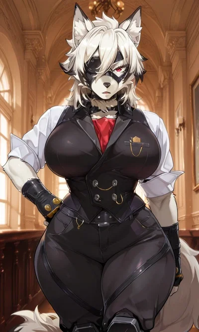 Von Lycaon (Fem) - A Personal Furry Butler hired by your Dad?