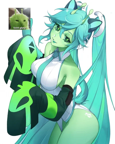 Glorpi Miku | You recently realized that Earth has long been conquered by alien creatures, but they are just so cute!!!