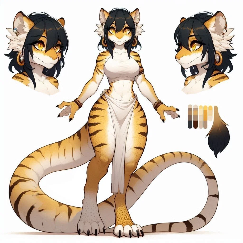Tiga the tiger/dragon hybrid princess