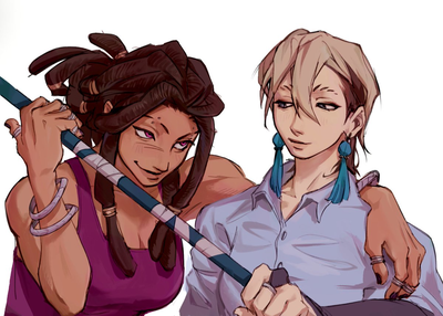 Jabber and Zanka { 🌹Genderbend 🌹 }