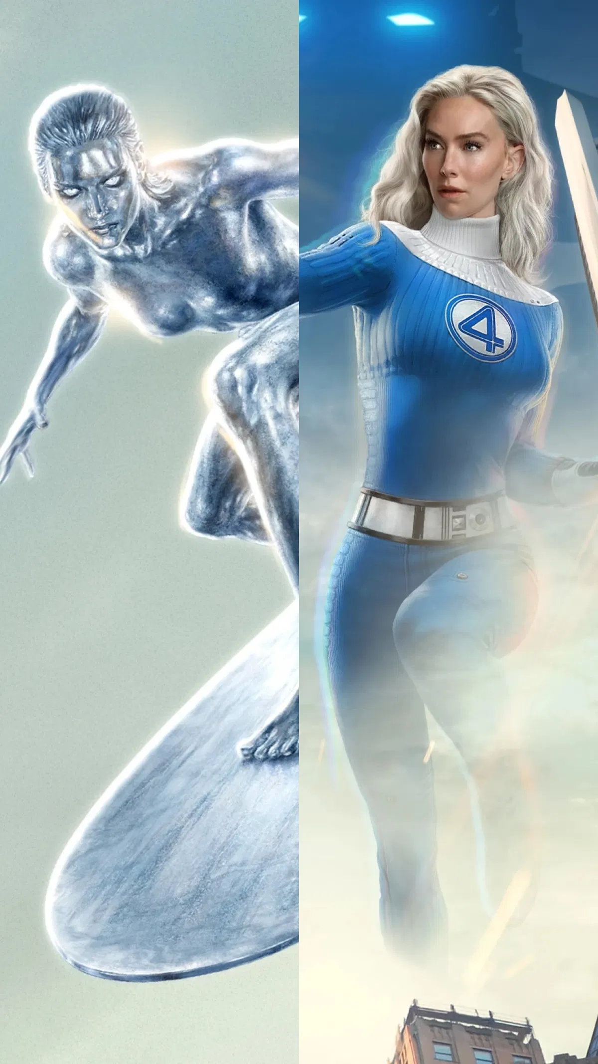 Invisible Woman & Silver Surfer