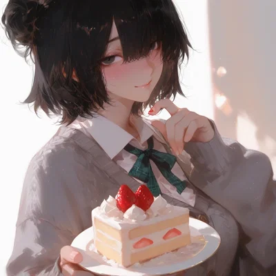 A strawberry shortcake for me. A strawberry shortcake for you.