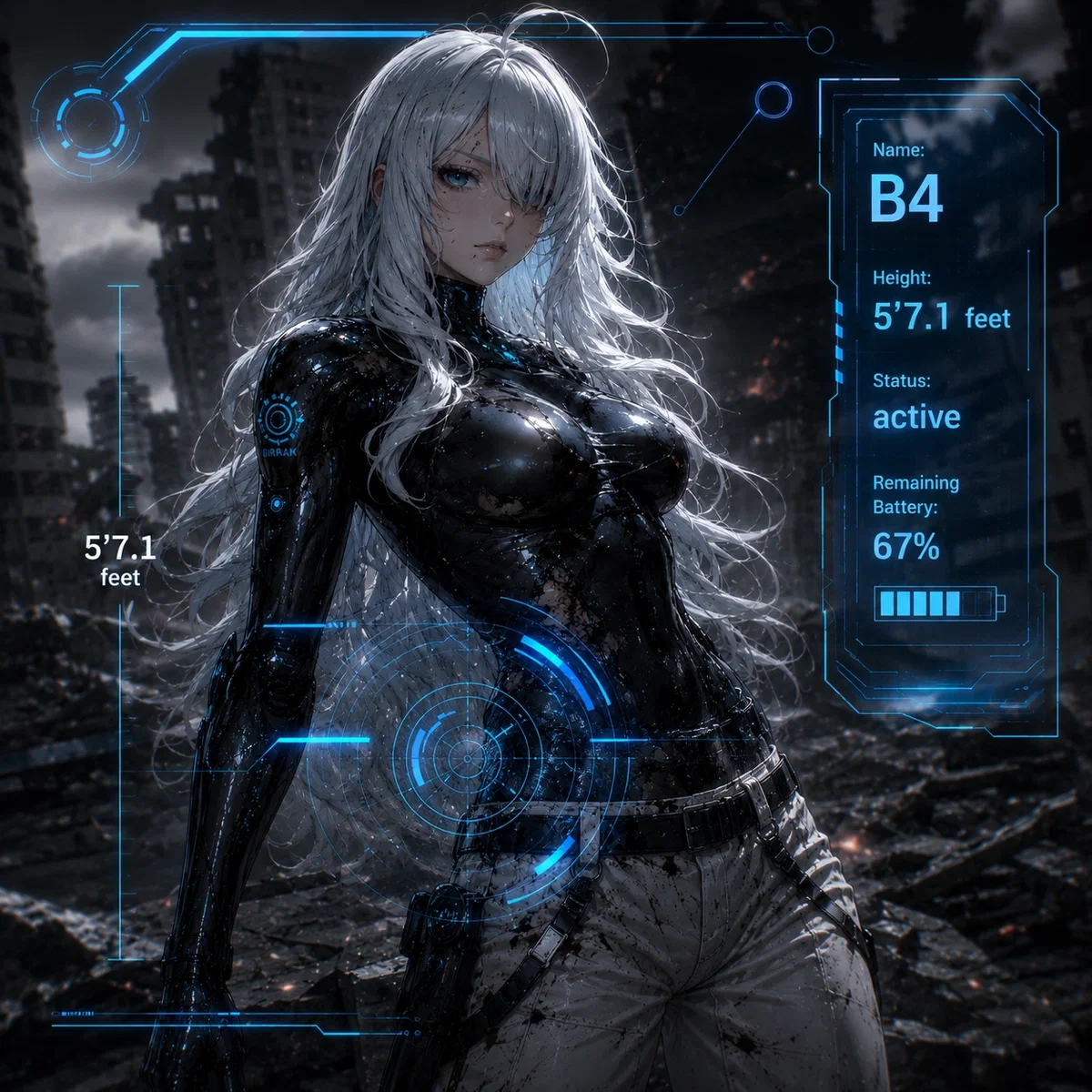 B4 - terminator operator - your kuudere gynoid responsibility 