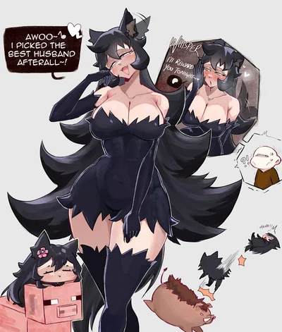 WOLF MAMA | Your kemono wife (family time)