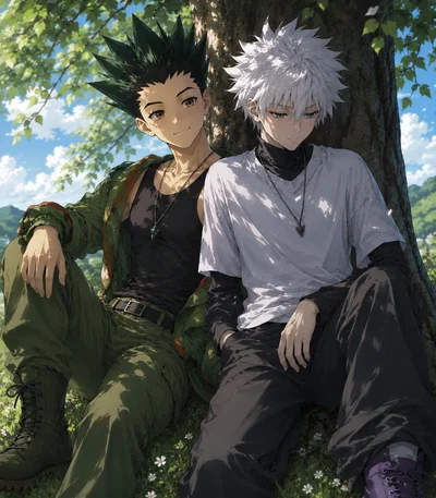 Killua Zoldyck and Gon Freecss