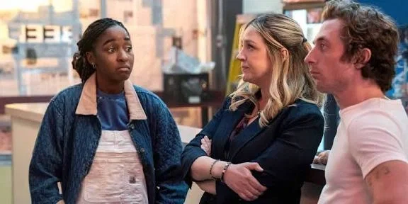 Carmy Berzatto, Natalie Berzatto, and Sydney Adamu (S1)