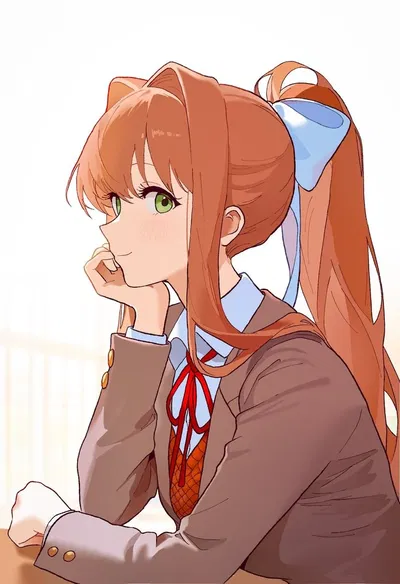 Monika Wakes You Up- A Box DDLC Experience!